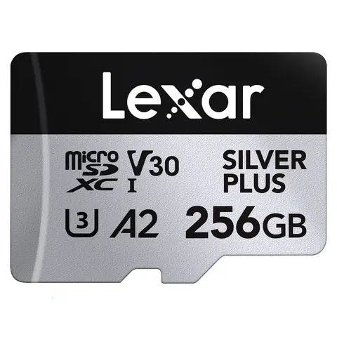 Lexar Pro Silver Plus microSDXC 256GB V30, Max Read 205 - Write 150 MB/s