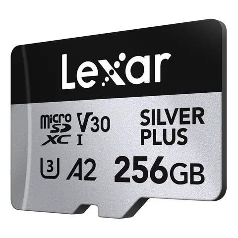 Lexar Pro Silver Plus microSDXC 256GB V30, Max Read 205 - Write 150 MB/s