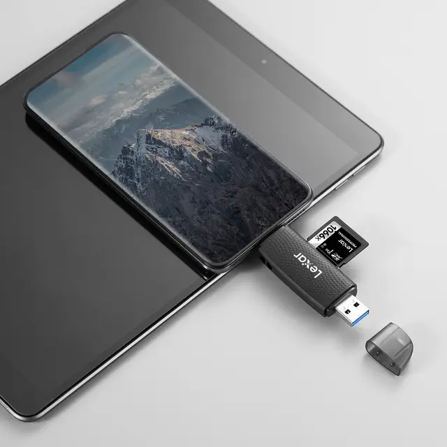 Lexar Kortleser Dual Slot USB-A/C For SD og microSD (USB 3.1) 