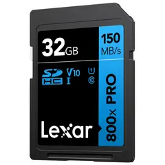Lexar Pro 800X SDXC UHS-I U3 (V30) 32GB 32GB. R150/W45
