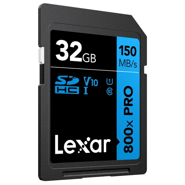 Lexar Pro 800X SDXC UHS-I U3 (V30) 32GB 32GB. R150/W45 