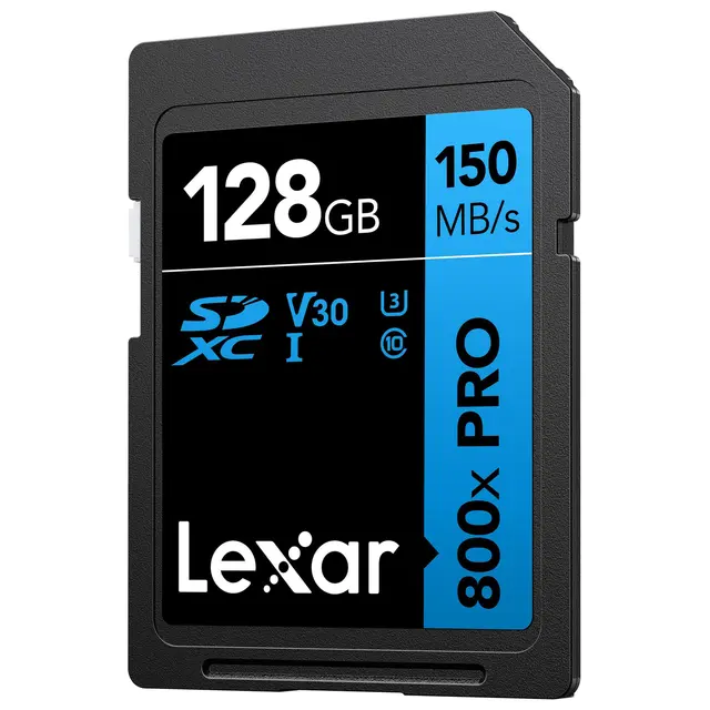 Lexar Pro 800X SDXC UHS-I U3 (V30) 128GB 128GB. R150/W45 