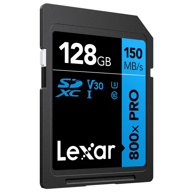 Lexar Pro 800X SDXC UHS-I U3 (V30) 128GB 128GB. R150/W45 