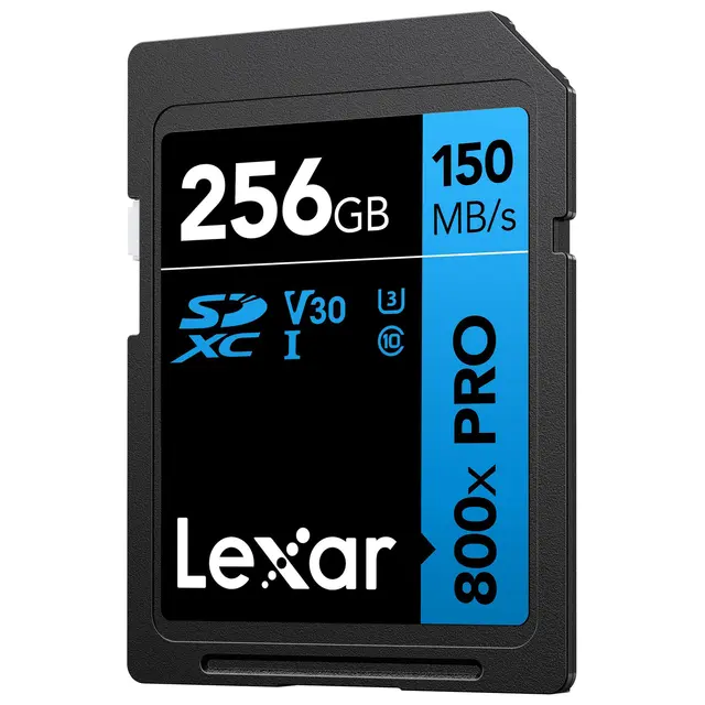 Lexar Pro 800X SDXC UHS-I U3 (V30) 256GB 256GB. R150/W45 