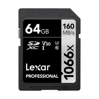 Lexar Pro 1066x SDXC U3 (V30) UHS-I R160 R160/W70 64 GB
