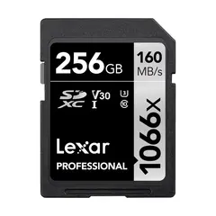Lexar Pro 1066x SDXC U3 (V30) UHS-I 256GB Minnekort R160/W120