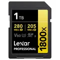Lexar Pro 1800X SDXC UHS-II U3 1TB V60, Max Read 280 - Write 205 MB/s