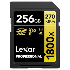 Lexar Pro 1800X SDXC UHS-II U3 256GB 256GB (V60) R280/W210