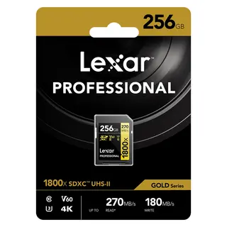 Lexar Pro 1800X SDXC UHS-II U3 256GB 256GB (V60) R280/W210