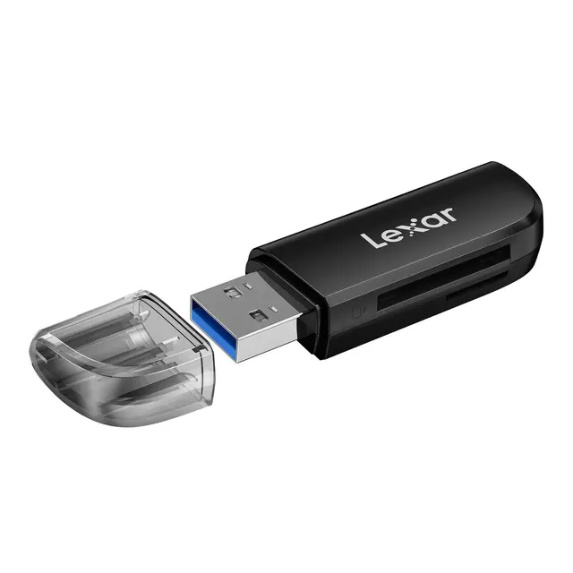 Lexar Pro 2000X SDXC UHS-II U3 128GB Med Dual Slot USB-A kortleser 