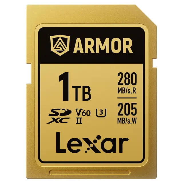 Lexar Armor Gold SDXC 1TB 1TB. UHS-II/U3/IP68. R280/W205 (V60) 