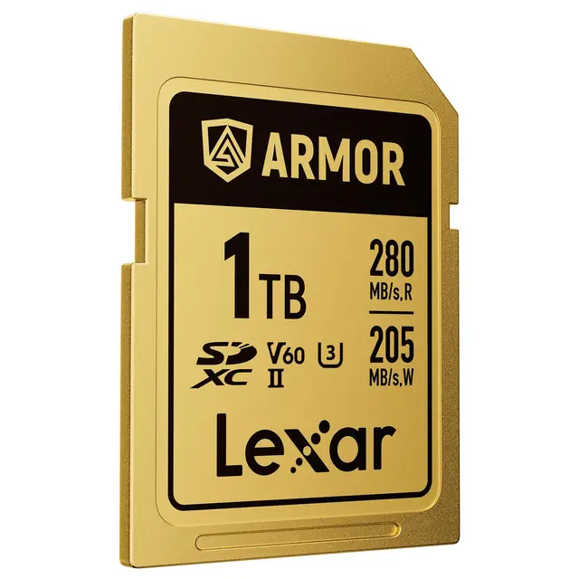Lexar Armor Gold SDXC 1TB 1TB. UHS-II/U3/IP68. R280/W205 (V60) 