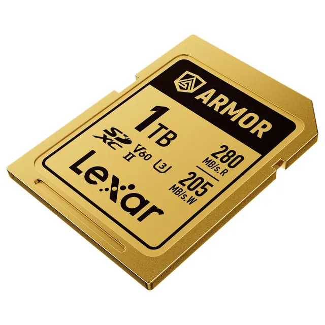 Lexar Armor Gold SDXC 1TB 1TB. UHS-II/U3/IP68. R280/W205 (V60) 