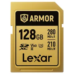 Lexar Armor Gold SDXC 128GB 128GB. UHS-II/U3/IP68. R280/W210 (V60)