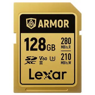 Lexar Armor Gold SDXC 128GB 128GB. UHS-II/U3/IP68. R280/W210 (V60)