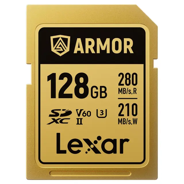 Lexar Armor Gold SDXC 128GB 128GB. UHS-II/U3/IP68. R280/W210 (V60) 