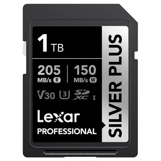 Lexar Pro Silver 1066X SDXC UHS-I 1TB V30, Max Read 205 - Write 150 MB/s