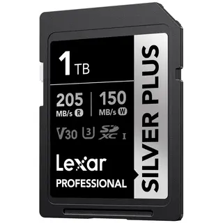 Lexar Pro Silver 1066X SDXC UHS-I 1TB V30, Max Read 205 - Write 150 MB/s