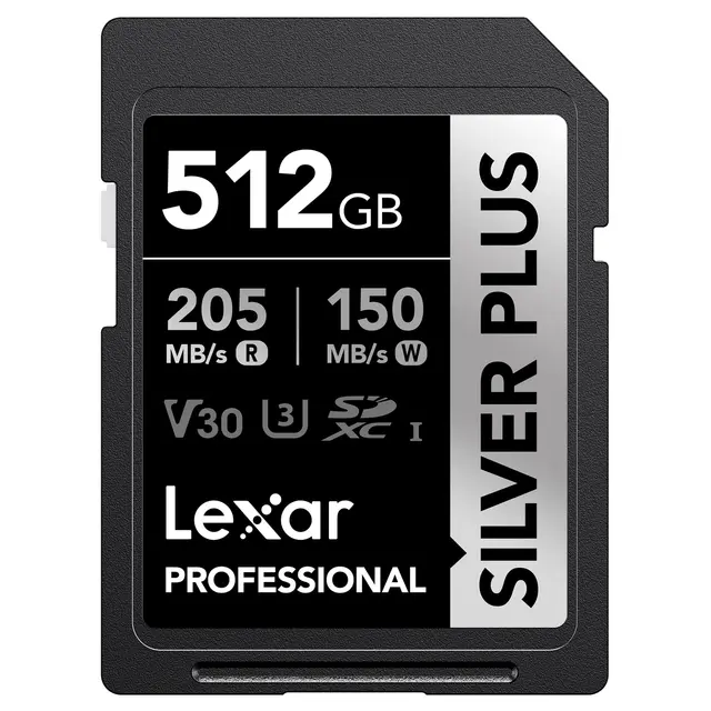 Lexar Pro Silver 1066X SDXC UHS-I 512GB 512GB. R205/W150. U3 (V30) 