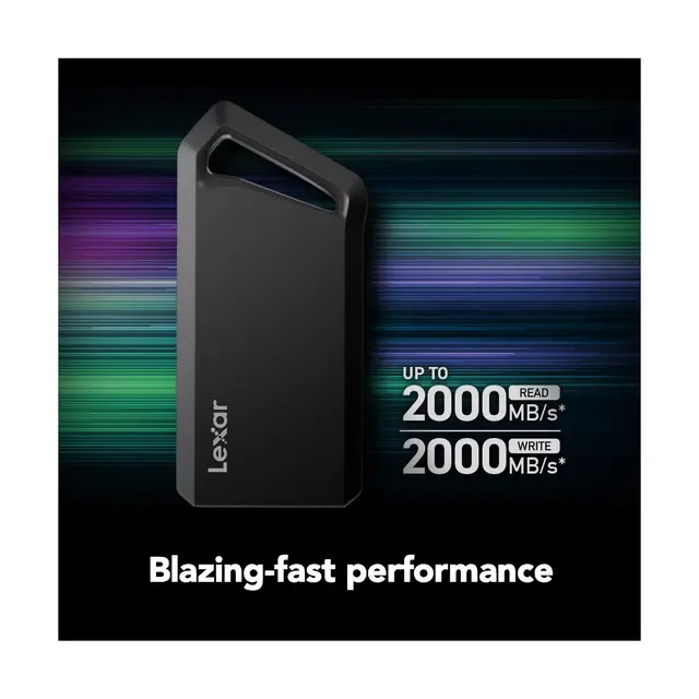 Lexar SL600 Portable SSD 4TB 4TB. USB 3.2 (2x2). Opp til R2000/W2000 