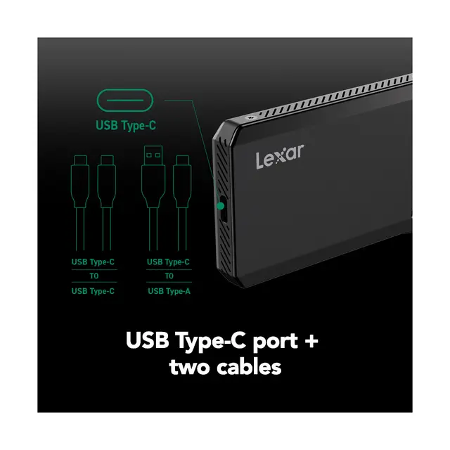 Lexar SL600 Portable SSD 4TB 4TB. USB 3.2 (2x2). Opp til R2000/W2000 