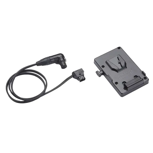 Litepanels Astra V-Mount Battery Bracket m/P-Tap to 3-pin XLR cable. V-Lock 
