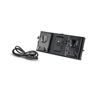 Litepanels Gemini Dual Battery Bracket V Mount with XLR Cable