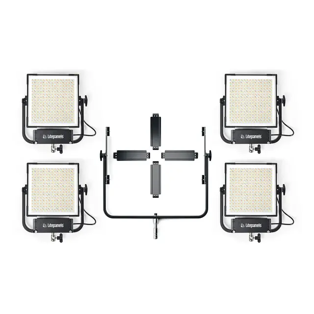Litepanels Gemini 1x1 Hard Quad Array Light Kit 