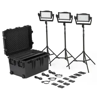 Litepanels Astra IP Half Traveler Trio GM&amp;VM Kit