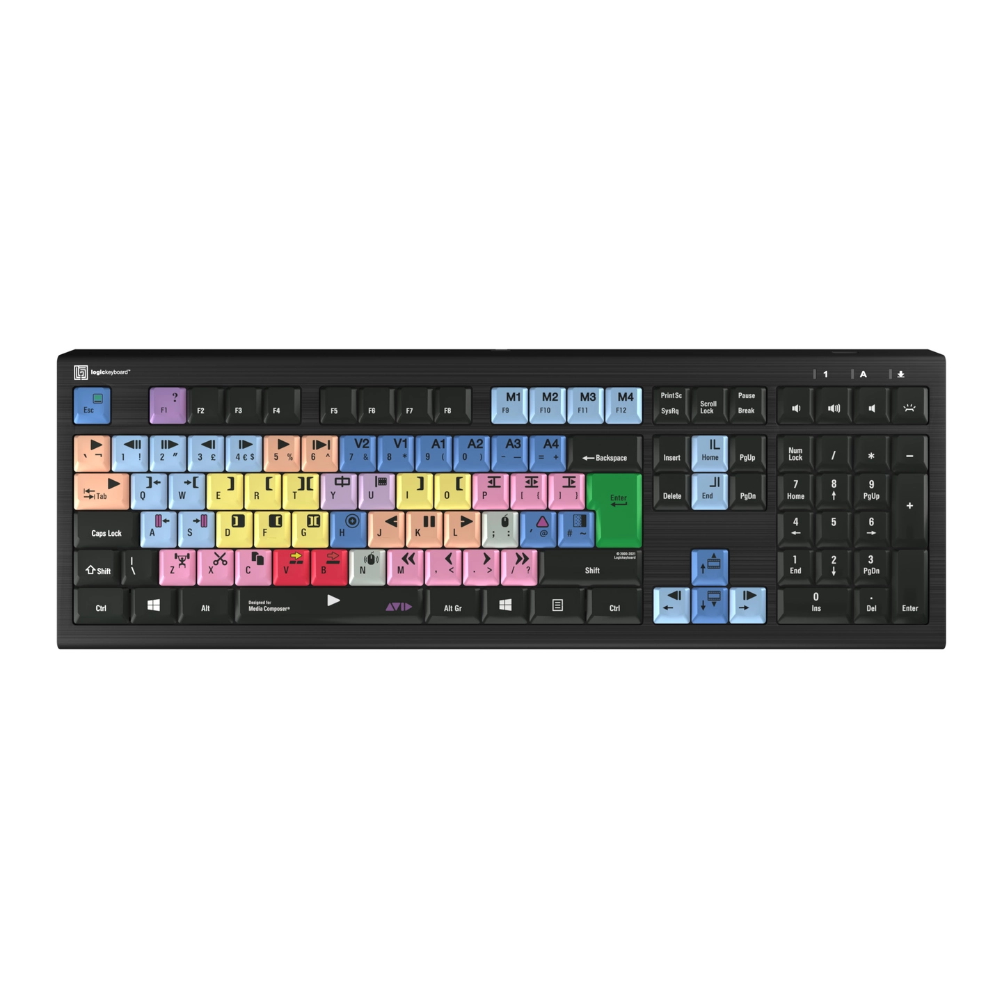 Logickeyboard Avid Media Composer PC ASTRA 2 PC Backlit UK