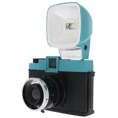 Lomography Diana F+ camera/flash Teal/Black