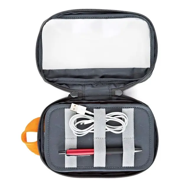 Lowepro GearUp Pouch Mini Gray Smart etui med vindu. Kabler og lign. 