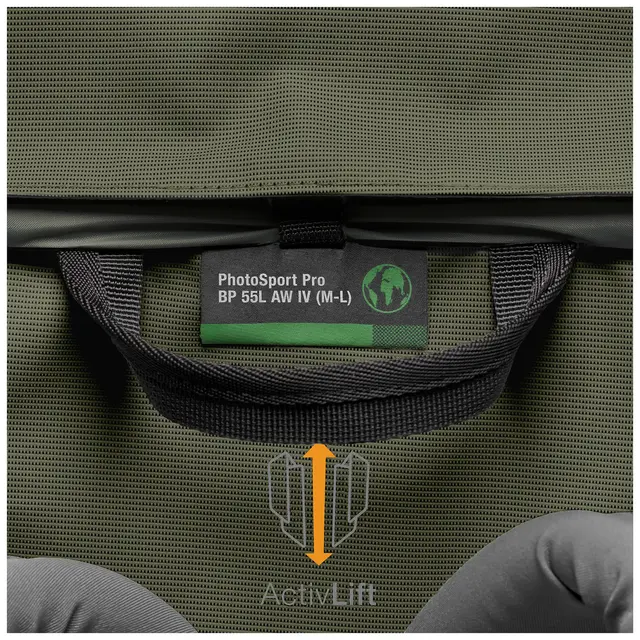 Lowepro PhotoSport PRO 55L AW IV M-L Tursekk med kamerainsert. Lang rygg 