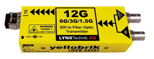 Lynx Yellobrik O TX 1410 12Gbit SDI to Fiber Optic Transmitter 