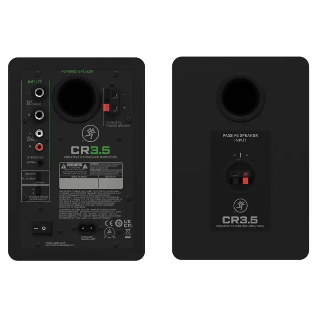 Mackie CR3.5 3.5" Studio Monitors w/ Tone Control 