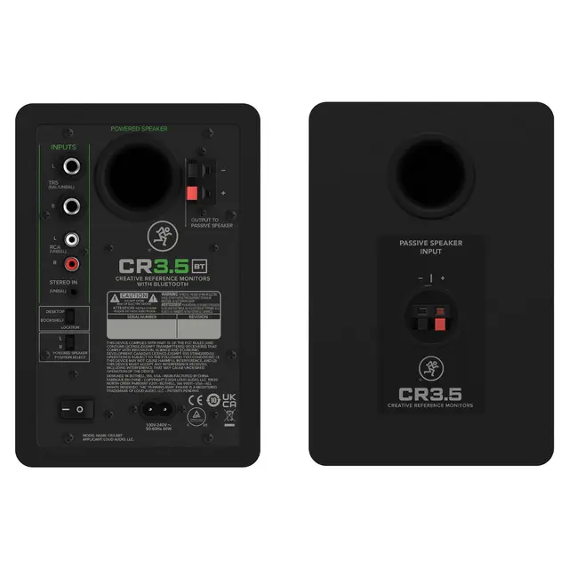 Mackie CR3.5BT 3.5" Studio Monitors w/ Tone Control and Bluetooth® 