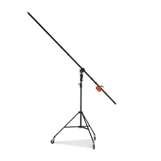 Manfrotto 085BS Light Boom Stand 35 Sort Kraftig boom stativ m/hjul 2,5m boom