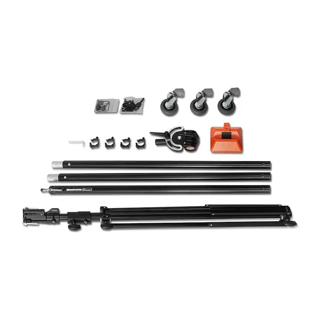 Manfrotto 085BS Light Boom Stand 35 Sort Kraftig boom stativ m/hjul 2,5m boom 