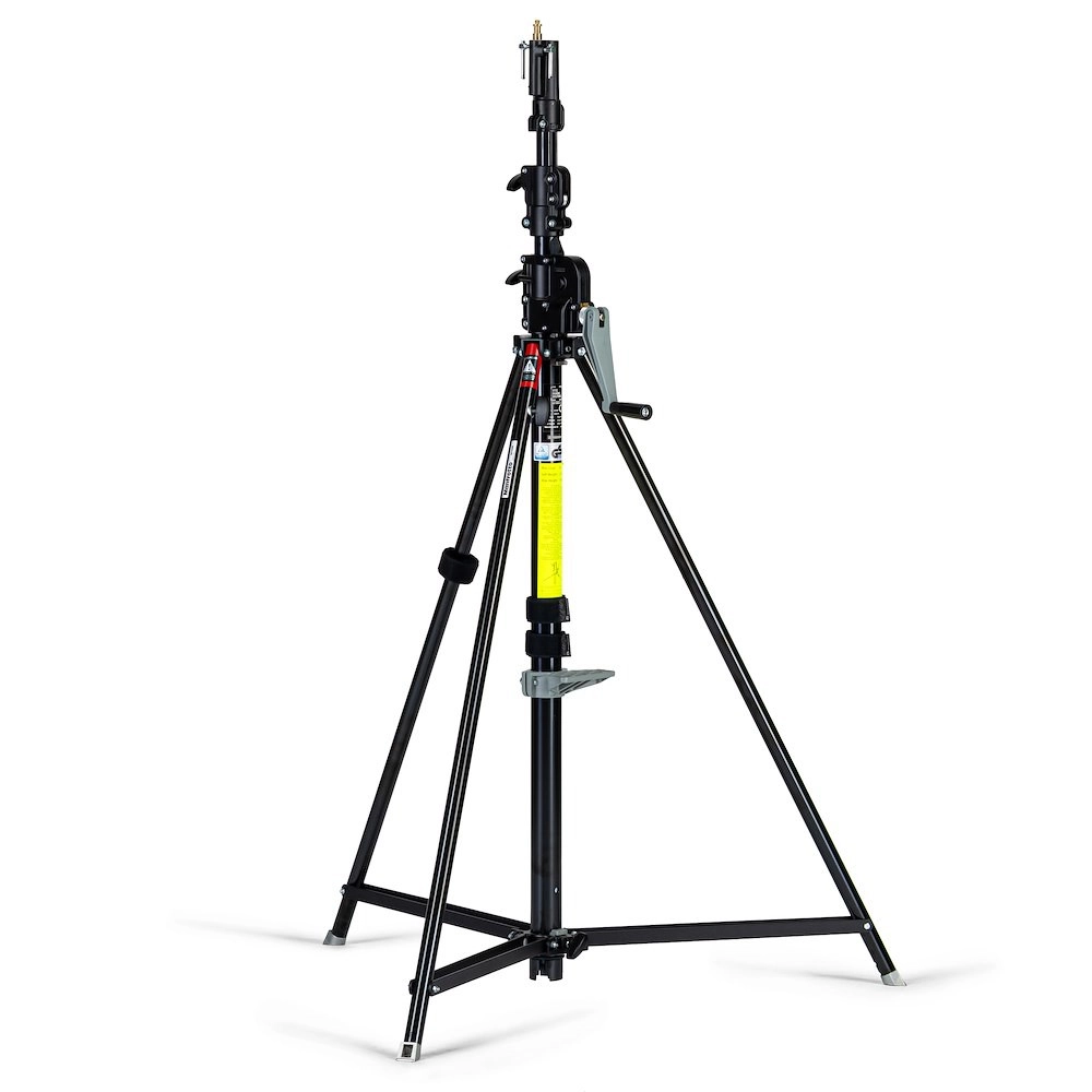 Manfrotto 087NWB Wind-up Lysstativ med sveiv. Max 3,7 m/30 kg