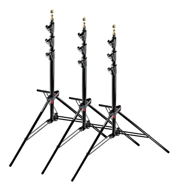 Manfrotto 1004BAC 3-pack Lysstativ Maste 3 pakk 124cm - 366cm maks vekt 9kg 