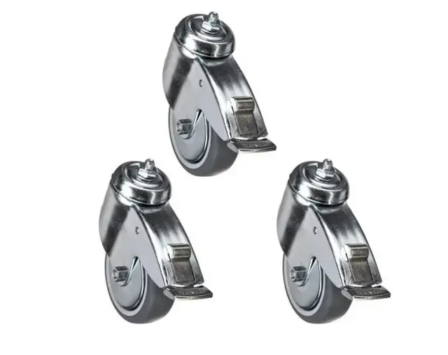 Manfrotto Hjulsett 104G til Lysstativ 100mm hjul med lås 3stk. M10 feste 