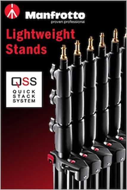 Manfrotto 1052BAC Compact Lysstativ 86cm - 237 cm maks vekt 5kg 