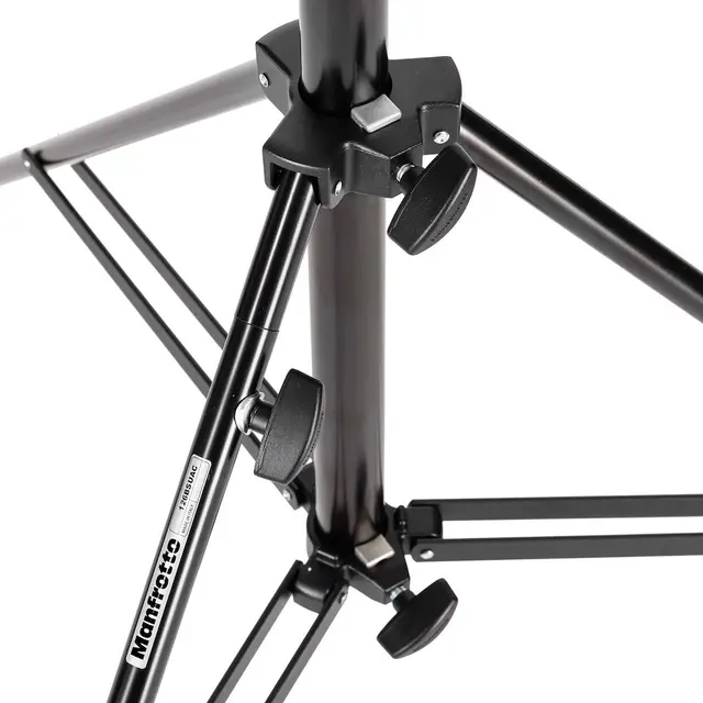 Manfrotto 126BSUAC Combo Junior Stand Lysstativ, luftdempet. Leveling leg 