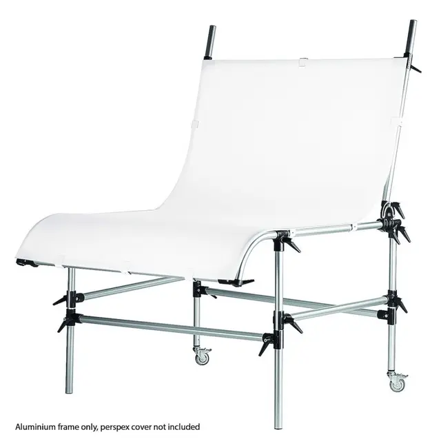 Manfrotto 220PSL Still Life Table Silver Opptaksbord OBS: Uten plate (kun ben) 