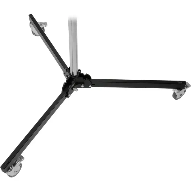 Manfrotto 231CS Steel Column Stand SØLV Lysstativ med hjul. 2,5m søylestativ 