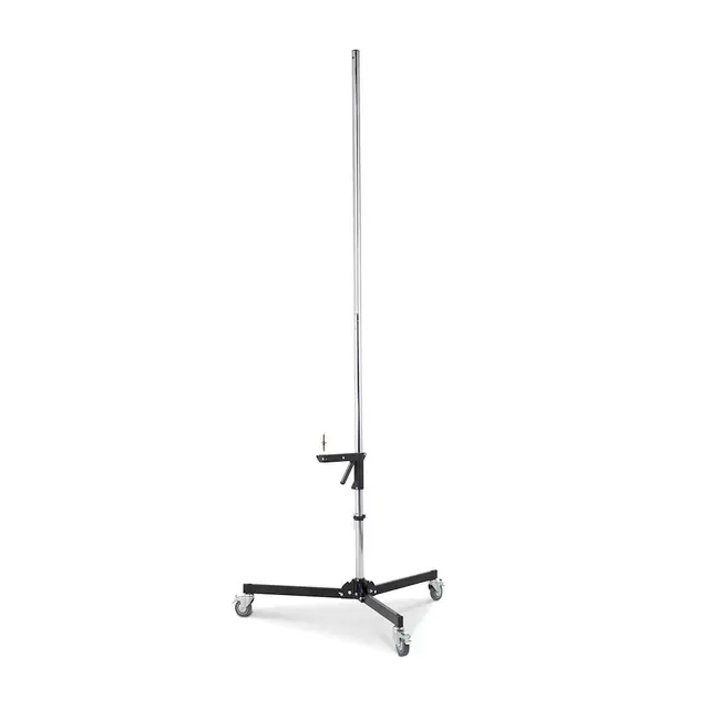 Manfrotto 231CS Steel Column Stand SØLV Lysstativ med hjul. 2,5m søylestativ 