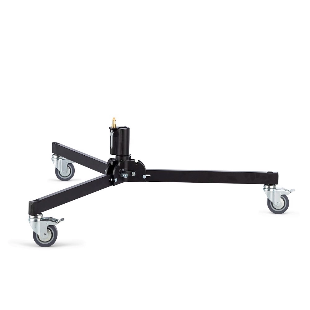 Manfrotto 297BBASE Stand Base w/Brake 3-fot Lysstativ base med hjul Sort