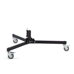 Manfrotto 297BBASE Stand Base w/Brake 3-fot Lysstativ base med hjul Sort
