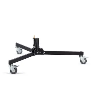 Manfrotto 297BBASE Stand Base w/Brake 3-fot Lysstativ base med hjul Sort