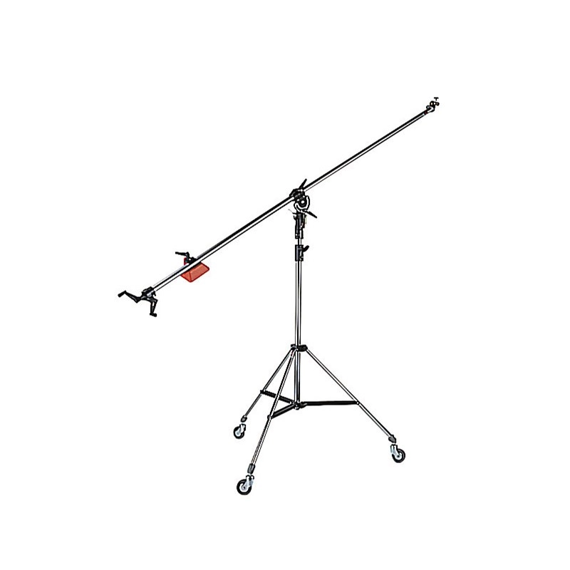 Manfrotto 025BS Superboom Svart Stativ Lysstativ m/boom, hjul, motvekt